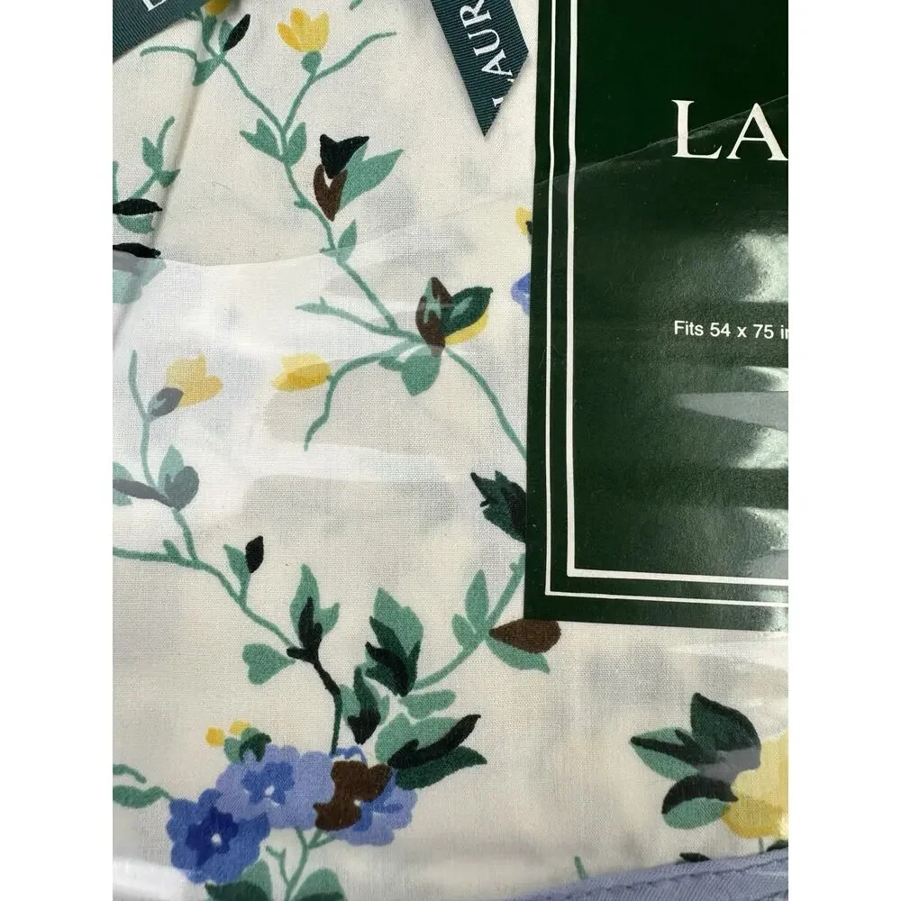 VTG Laura Ashley Polyanthus Floral Country Chic Full Flat Sheet 200 TC New